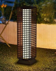 Outdoor Solar Powered Floor Lamp with 2 Lighting Modes, 2200