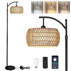 Arc Floor Lamp with Remote Control, Dimmable LED Floor Lamp